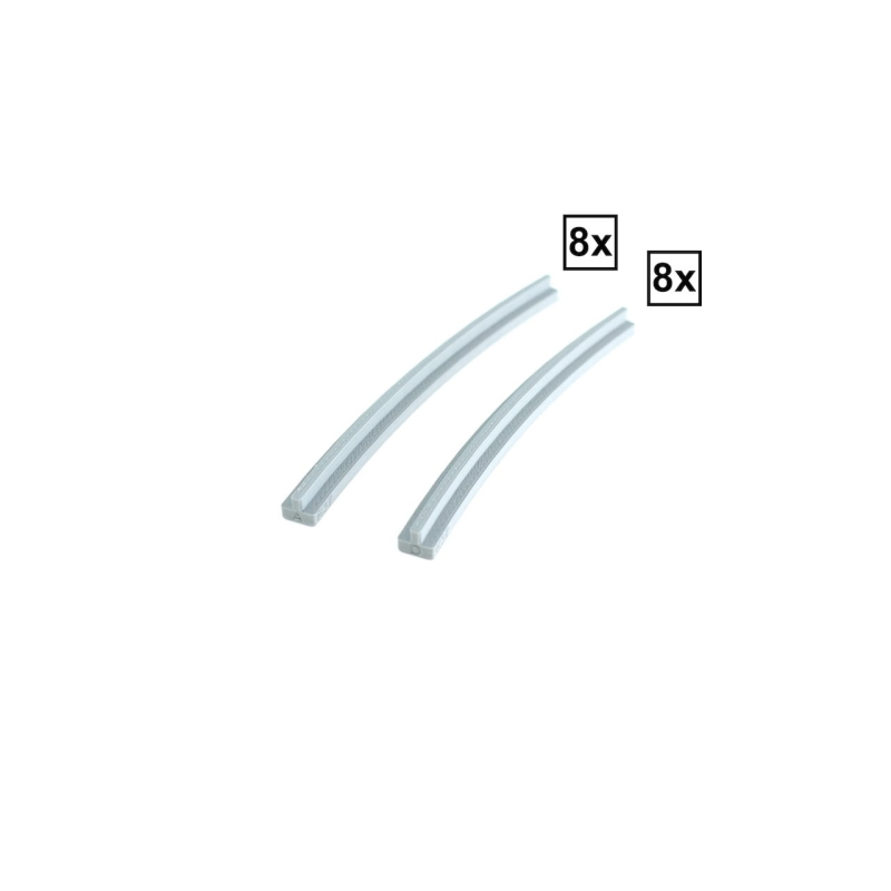 Gebogen Rails R32A + R32D Set 8x + 8x