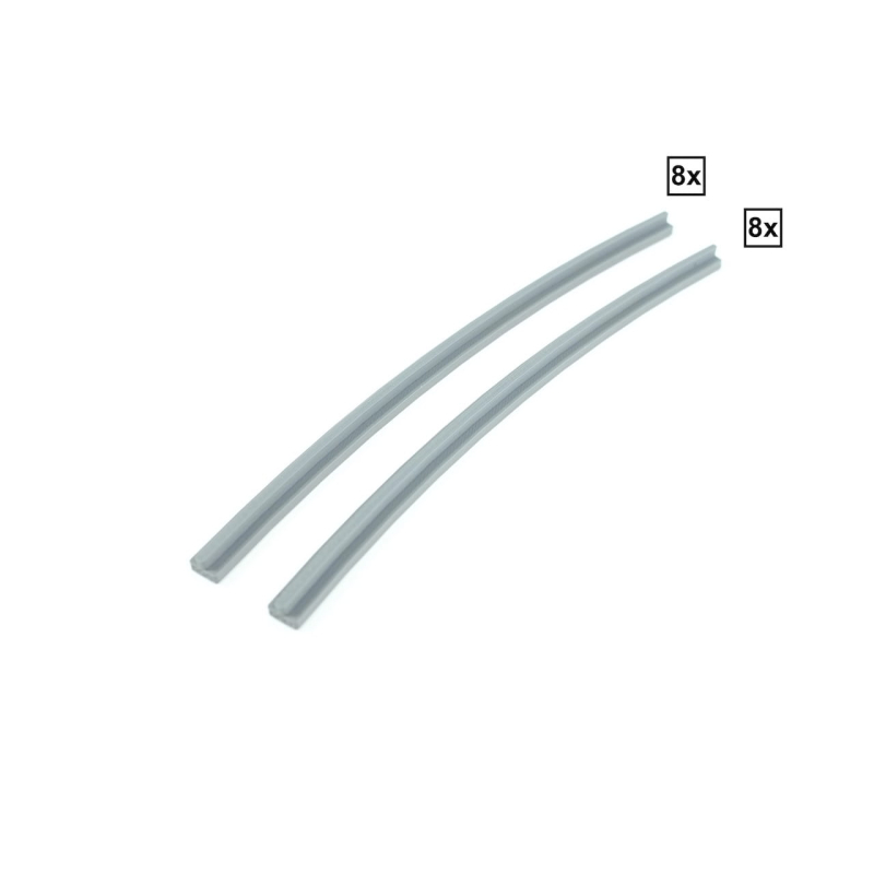Gebogen Rails R56A + R56D Set 8x + 8x