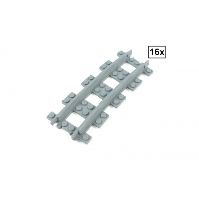 Smalspoor Bochtenset R72 - 16 stuks = halve cirkel Smalspoor Bochtenset R72 - 16 stuks = halve cirkel