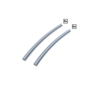 Gebogen Rails R40A + R40D Set 8x + 8x