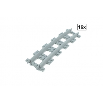 Smalspoor Bochtenset R96 - 16 stuks = halve cirkel