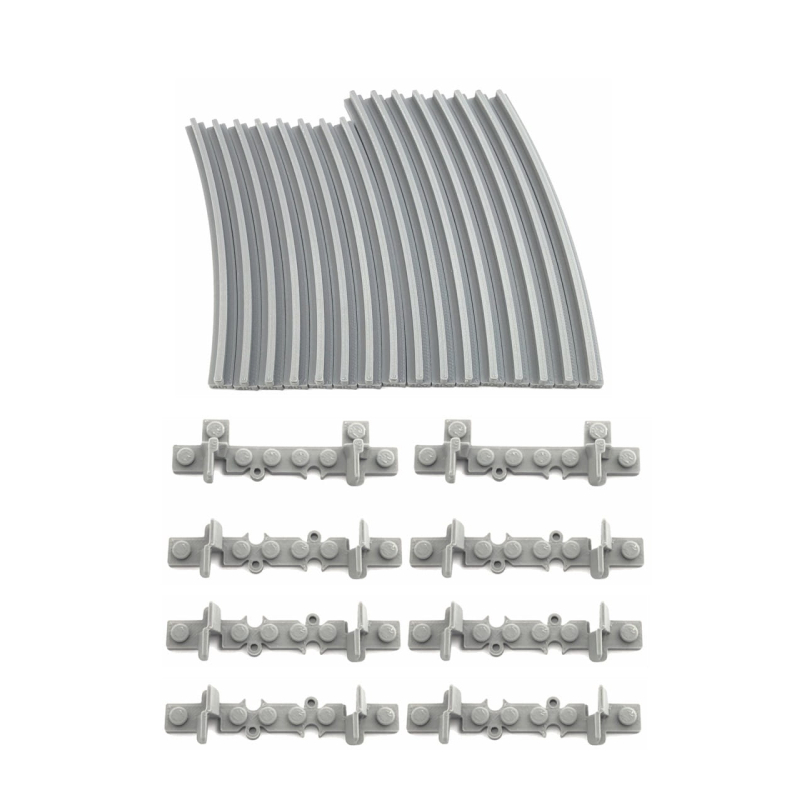 Rails R40 halve cirkel met Adapters