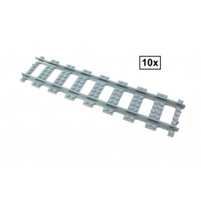 Dubbele lengte Rechte Rails Set - 10 stuks Dubbele lengte Rechte Rails Set - 10 stuks