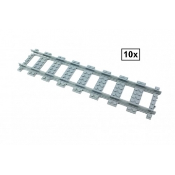 Dubbele lengte Rechte Rails Set - 10 stuks