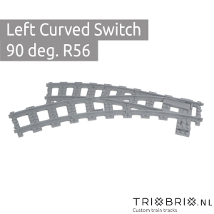 Wissel R56 Links Curved 90 graden