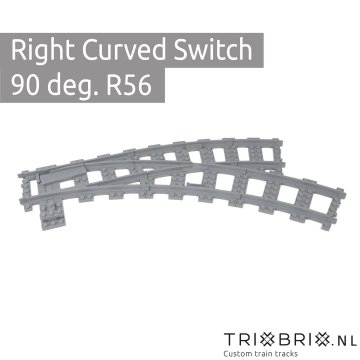 Wissel R56 Rechts Curved 90 graden