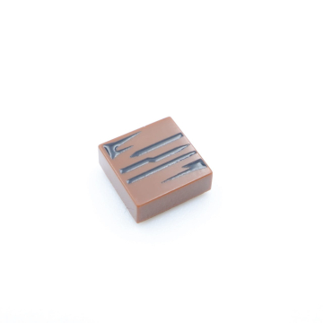 Tile Biels 1x1 Wood Grain Type 2 Reddish Brown
