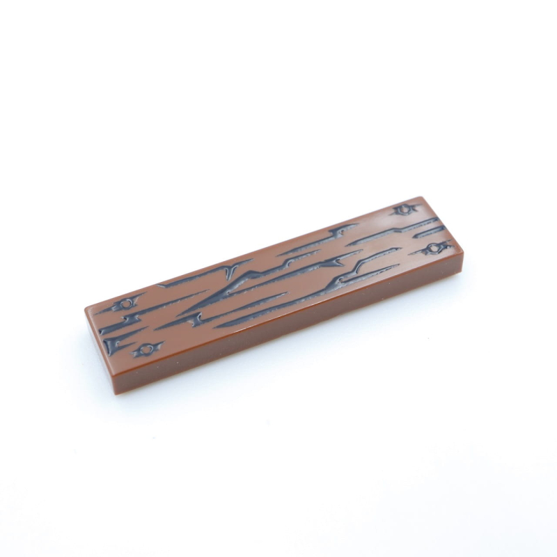 Tile Biels 1x4 Wood Grain Type 2 Reddish Brown 
