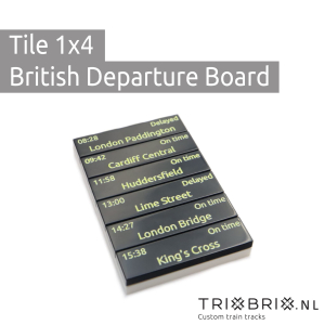 British Departure Board Tiles - Tile 1x4