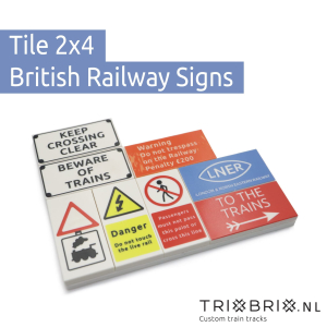 British Railway Signs - Tile 2x4