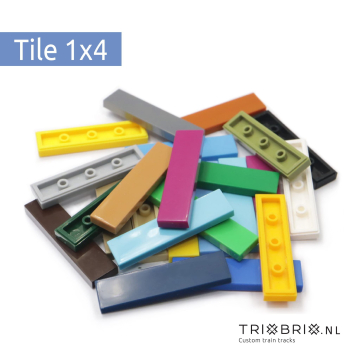Clear Tile - Tile 1x4 100 stuks