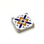 Tile Portugees 2x2 Type 1 Medium Orange on White