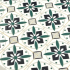 Tile Portugees 2x2 Type 1 Medium Dark Green on White