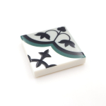 Tile Portugees 2x2 Type 11 large Black on White