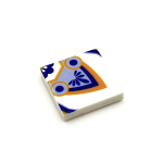 Tile Portugees 2x2 Type 2 Large Orange on White