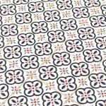 Tile Portugees 2x2 Type 3 Small Red on White