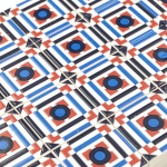 Tile Portugees 2x2 Type 5 Medium Red on White