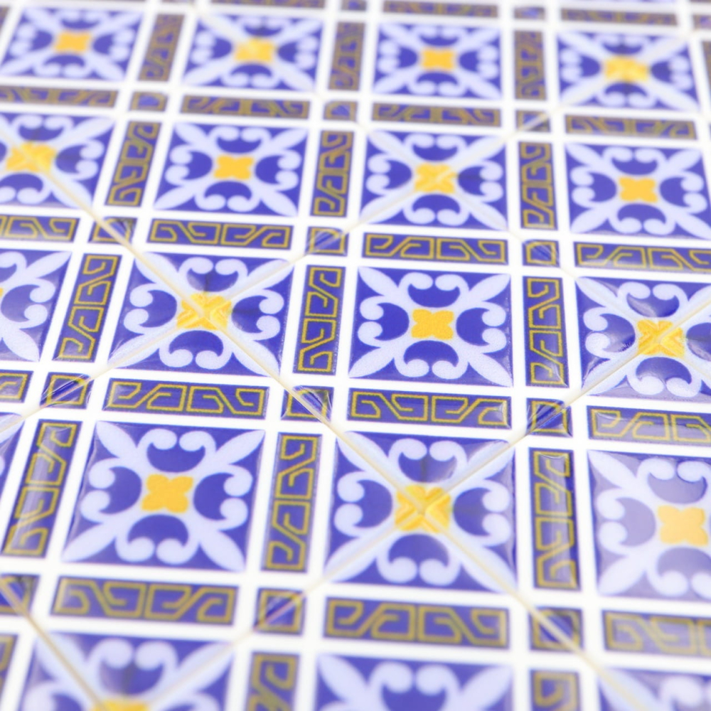 Tile Portugees 2x2 Type 6 Medium Yellow on White