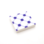 Tile Portugees 2x2 Type 8 small Dark Blue on White