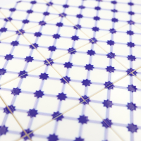 Tile Portugees 2x2 Type 8 small Dark Blue on White