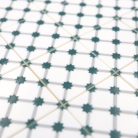 Tile Portugees 2x2 Type 8 small Dark Green on White
