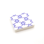 Tile Portugees 2x2 Type 9 small Light Blue on White