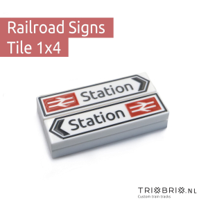 Railroad Signs - Tile 1x4