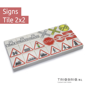 Railroad Signs - Tile 2x2
