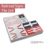 Railroad Signs - Tile 2x4