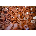 Tile 1x1 Reddish Brown Pack 200 stuks