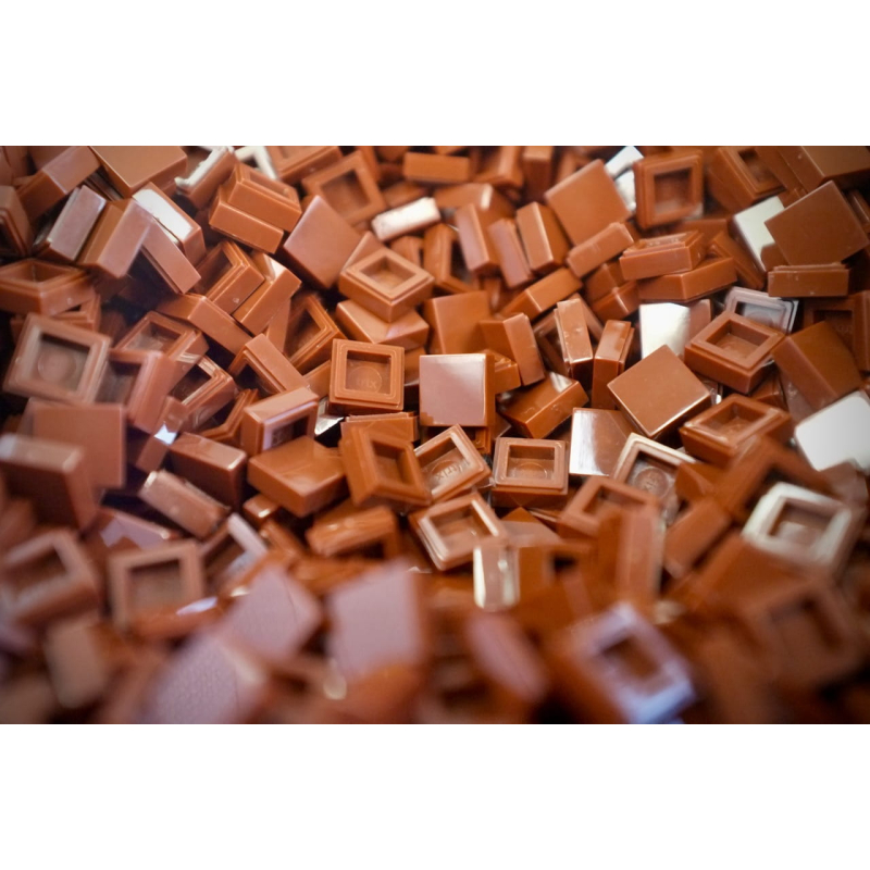 Tile 1x1 Reddish Brown Pack 200 stuks