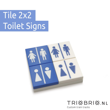 Toilet Signs - Tile 2x2