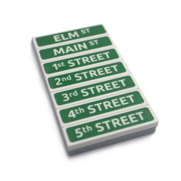 American Street Signs - Tile 1x4