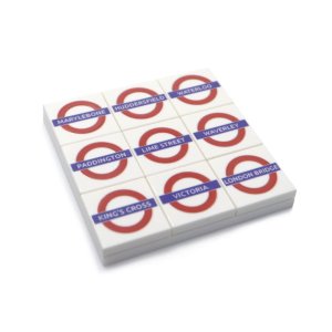 British Train Station Signs - Tile 2x2