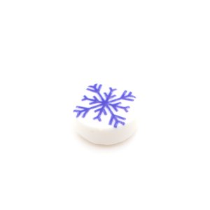 Tile Kerst Snowflake 1x1 Round White Type 5 Tile Kerst Snowflake 1x1 Round White Type 5