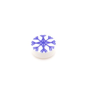 Tile Kerst Snowflake 1x1 Round White Type 1 Tile Kerst Snowflake 1x1 Round White Type 1