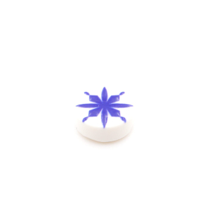 Tile Kerst Snowflake 1x1 Round White Type 3 Tile Kerst Snowflake 1x1 Round White Type 3
