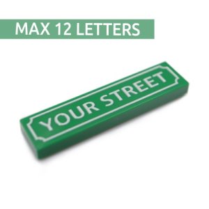 Custom British Street Signs - Custom Tile 1x4