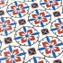 Tile Portugees 2x2 Type 1 Medium Red on White