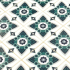 Tile Portugees 2x2 Type 2 Medium Dark Green on White