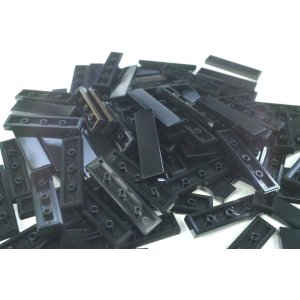 Tile 1x4 Black Pack 100 stuks