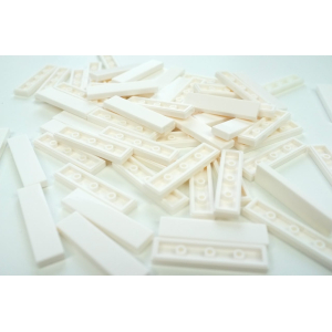 Tile 1x4 White Pack 100 stuks