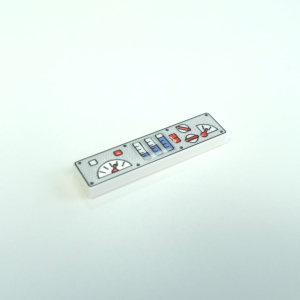 Tile 1x4 White Train Dashboard 1