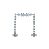 Brug 2.0 Hoogste steunpalen - 10 segmenten