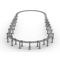 Stadion Layout met brug