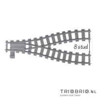 Y Wissel (Wye Switch) R104 (8 noppen tussenruimte)