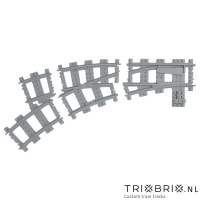 Wissel R56 Links Curved 90 graden