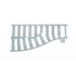Ballast Plaat voor Wissel Links (2 noppen tussenruimte)