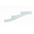 Ballast Plaat voor 3 Sporig Rangeerterrein R104 Links