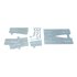 Ballast Plaat voor Engels Kruiswissel Adapter R104 Links